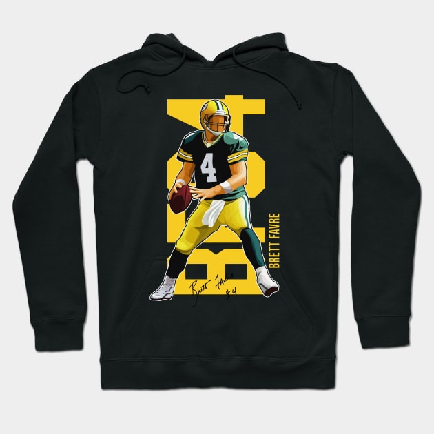 Brett Favre #4 The Gunslinger Hoodie by 40yards